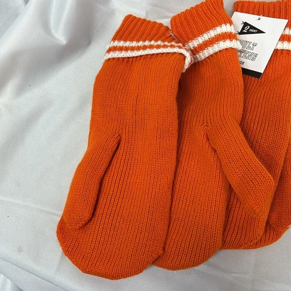 Gertex Knit thick lined Mittens Soft Warm Stretchy One Size Fits Most gloves